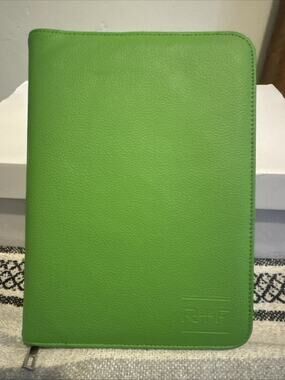 Rodan + Fields Green Leather Planner Organizer Used